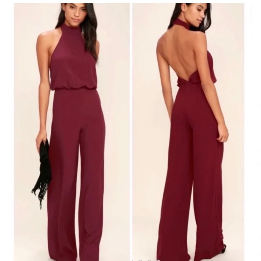 Halter neck lulus jumpsuit